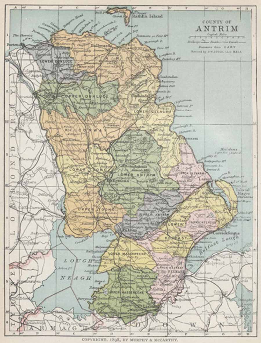 Antrim Northern Ireland Map