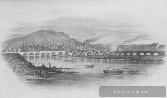 Old Long Bridge, Belfast, 1836