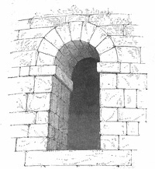 Doorway of the larger Round Tower at Clonmacnois