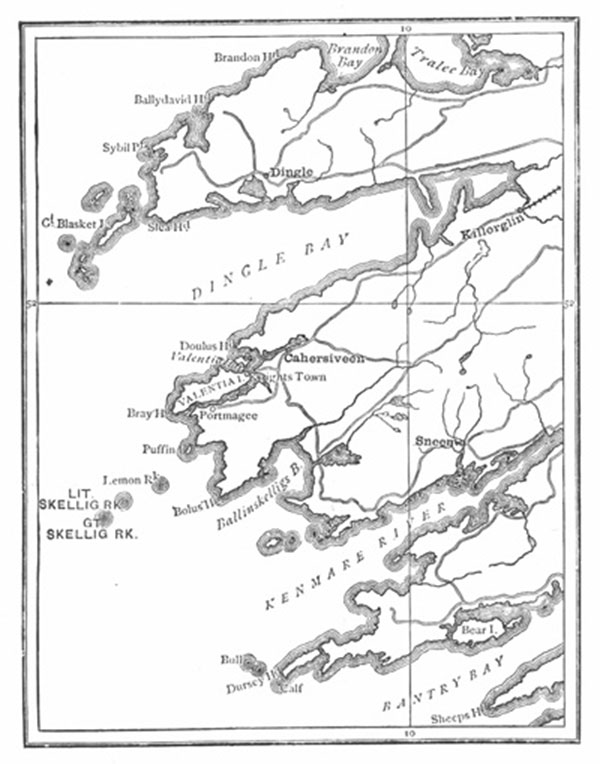 Map of Skellig Islands