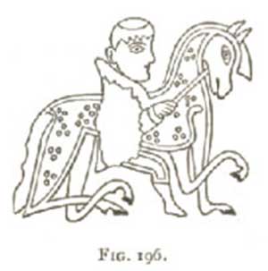 Horseman in Book of Kells